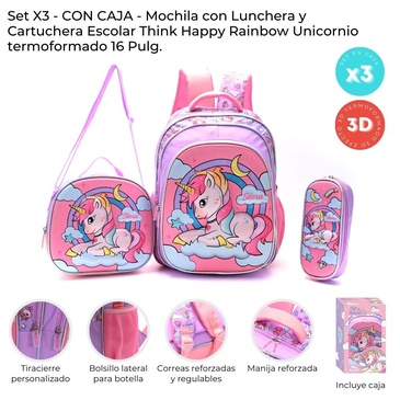 Set x3 Mochila 16 