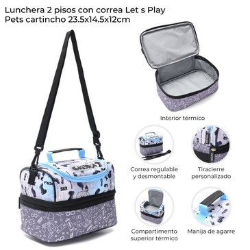 Lunchera 2 Pisos Play Pets Skora