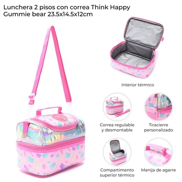 Lunchera 2 Pisos Think Happy Gummie Bear Skora