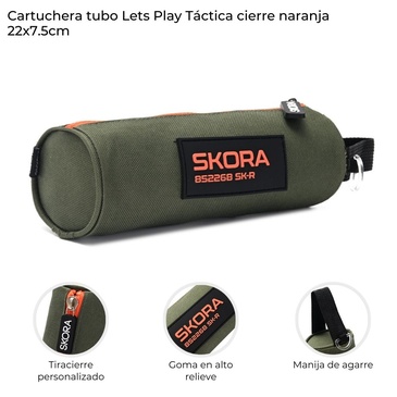 Cartuchera Tubo Play Tactica  Skora