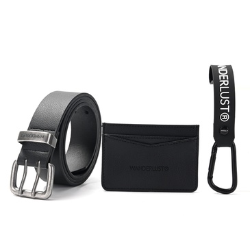 Set Cinto , Tarjetero y Llavero  - Wanderlust