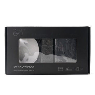 Set Cinto y Billetera Emgomada  - Wanderlust