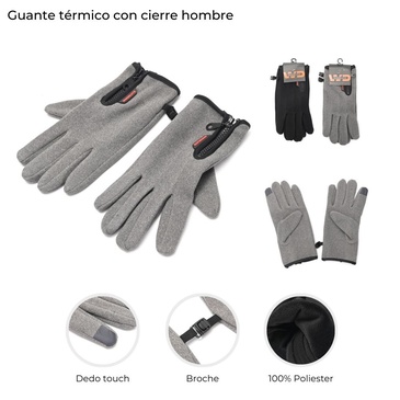 Guante Termico Con Cierre  Wanderlust