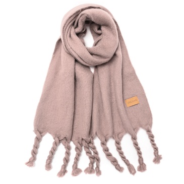 Bufanda Lisa Con Flecos  - Skora