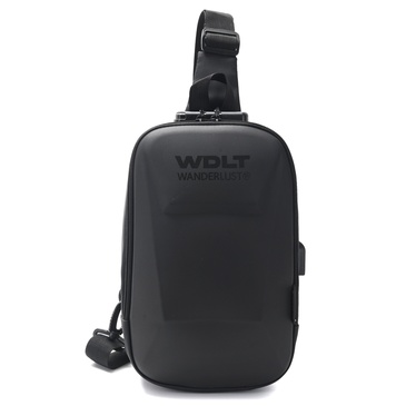 Morral Sling Termoformado.Tela Impermeable.Puerto USB - Wanderlust
