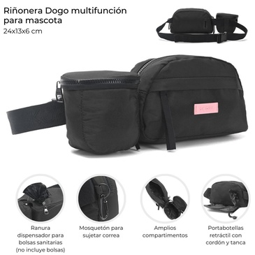 Riñonera Dogo Multifuncion Para Mascota Skora