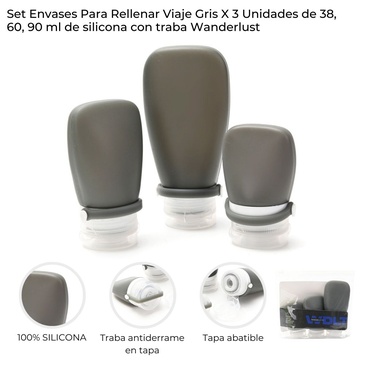 Venta por Mayor y Catalogo Set x 3 Envases Para Rellenar  Wanderlust