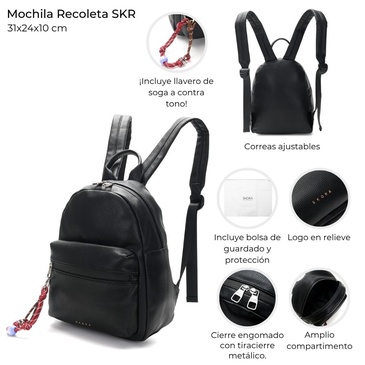 Mochila Recoleta Con Llavero Skora