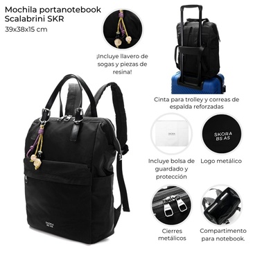 Mochila Scalabrini Portanotebook  Skora
