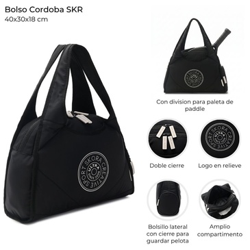 Bolso Cordoba Con Division Para Paleta Paddle Skora