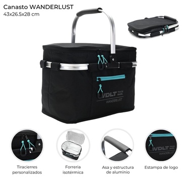Canasto Termico Plegable Wanderlust