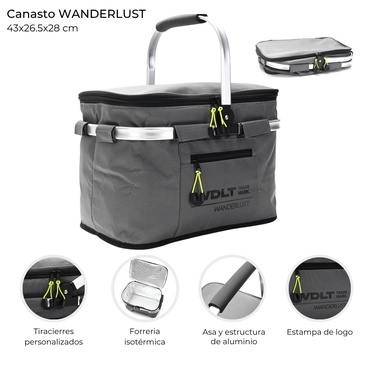 Canasto Termico Plegable Wanderlust