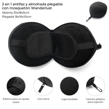 Venta por Mayor y Catalogo Almohada De Viaje 2 En 1 Antifaz  Wanderlust