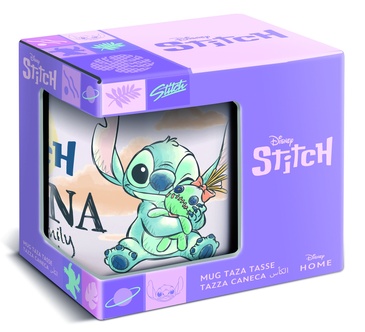 Taza Ceramica Stitch y Angel Ohana 325ML Stor