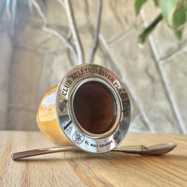 Mate Lapacho Grabado + Bombilla Grabada  - Enchúlate