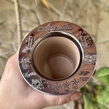 Combo Plata Manija + Mate Malvinas ( Sin Bombilla ) - Tribu Matera