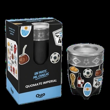Mate Imperial Con Bombilla + Sticker  Quo