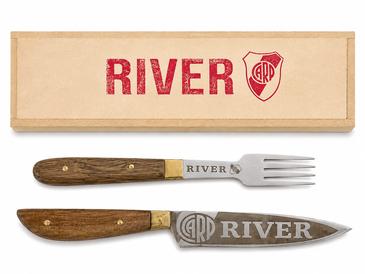Juegos Doble Grabados + Caja Cuchillo y Tenedor  - Tribu Matera