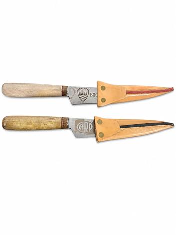 Cuchillo 14cm Rustico + Vaina Grabado Tribu Matera