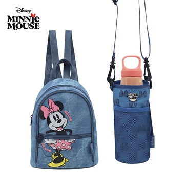 Mochila y Porta Botella Disney Minnie 9 