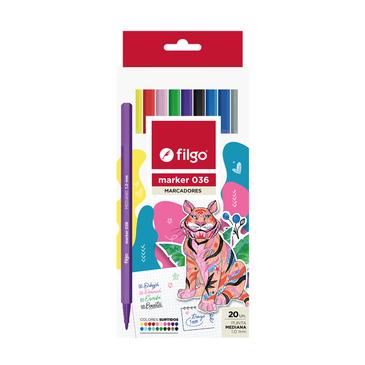 Venta por Mayor y Catalogo Marcador Marker 036 x 20 Filgo