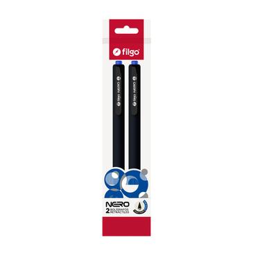 Boligrafo Retractil Nero 1.0 Flow Pack x 2 Negro  Filgo