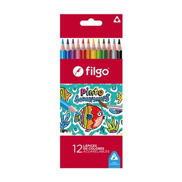 Lapices de Colores Pinto Acuarelables x 12 Filgo