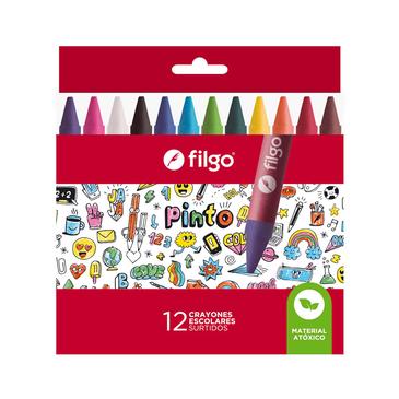 Crayones De Cera Pinto x 12 Filgo